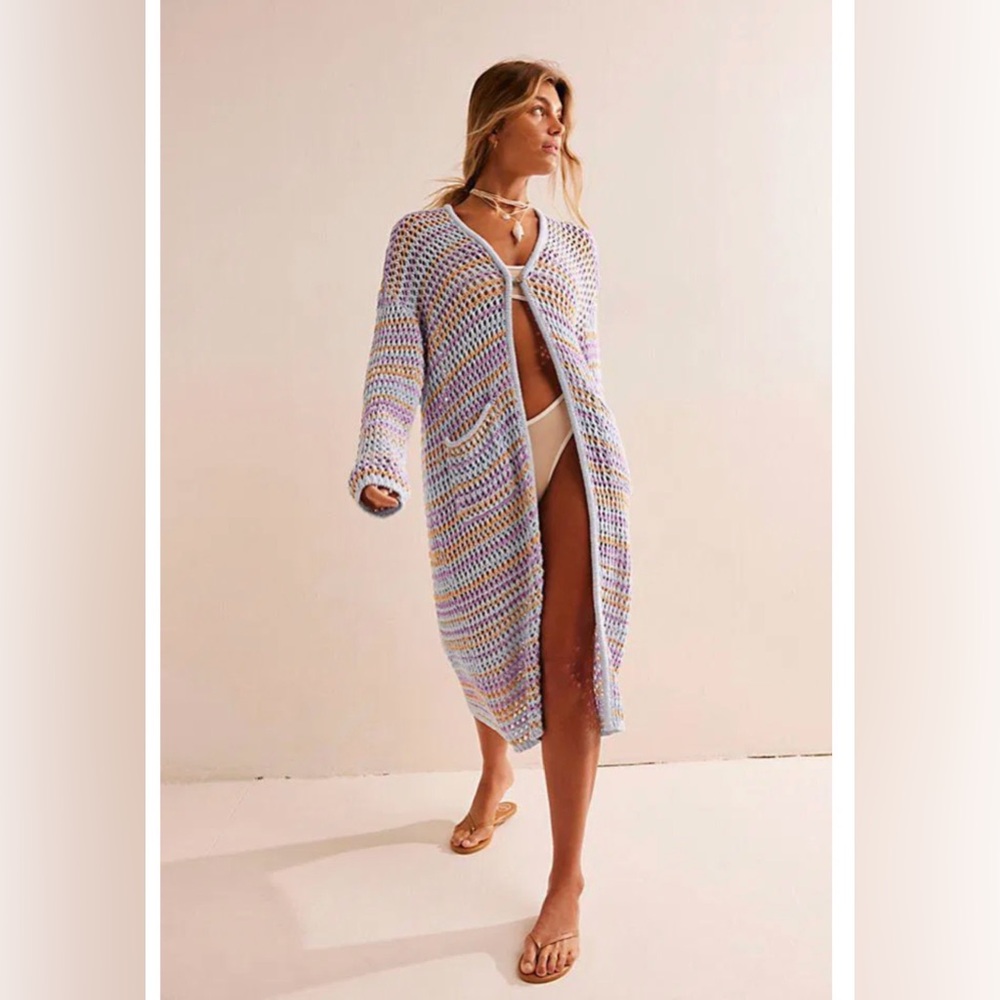 Free People- Colette Sweater Cardi S-NWT